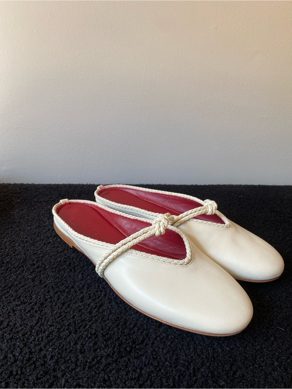 Bottega Veneta Rosa Mary-Jane Ballerina (Sea Salt)